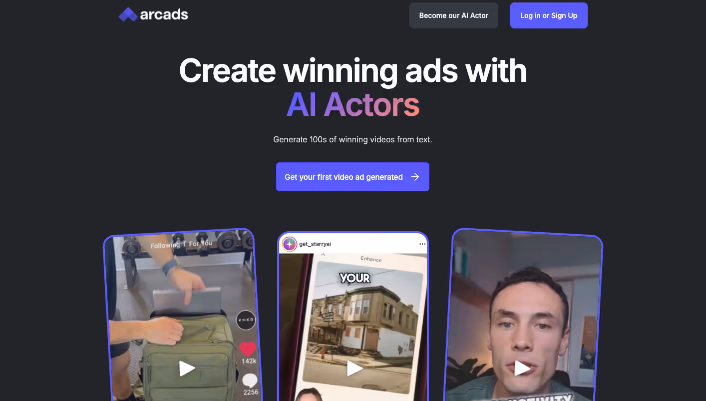 Arcads screenshot