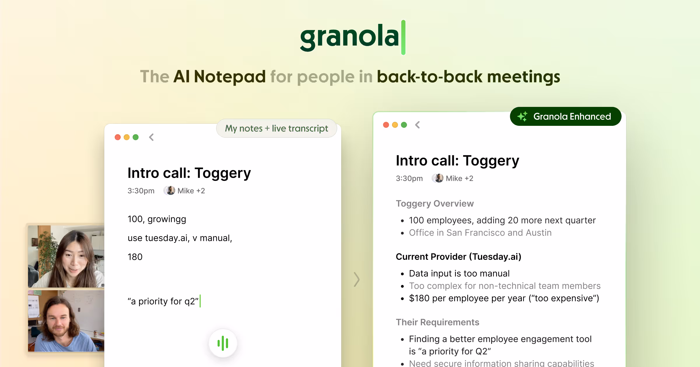 Granola screenshot