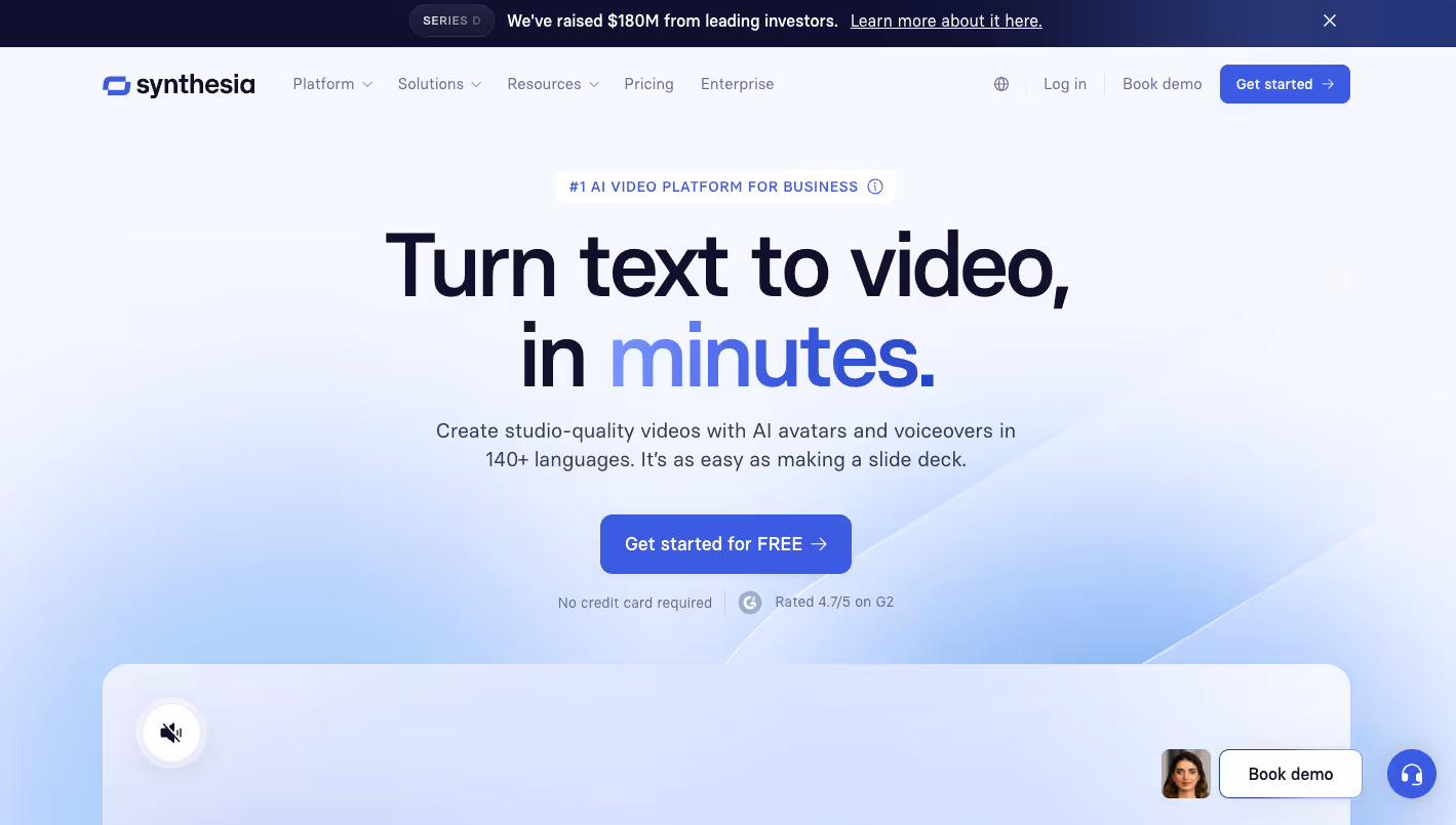 Synthesia screenshot